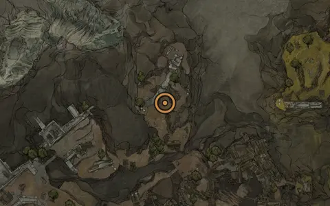 Map crop showing Abandoned Outpost in the Deserted Slums area of Fallgrim