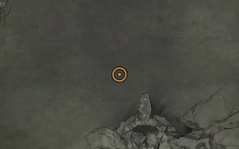 Map crop showing Tarred Fragment in the Sanguine Caverns area of Fallgrim