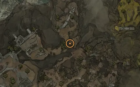 Map crop showing Infested Stone in the Deserted Slums area of Fallgrim