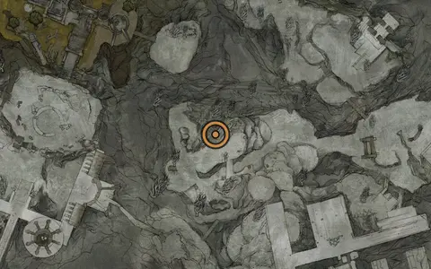 Map crop showing The Silent Steps in the The Silent Steps area of Fallgrim
