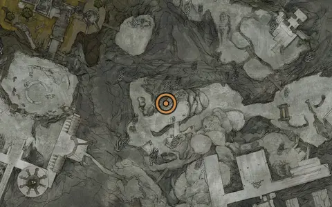 Map crop showing Glimpse #16 in the The Silent Steps area of Fallgrim
