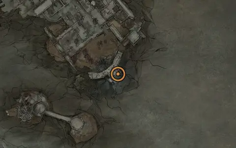 Map crop showing Frostshard Stone in the Conquered Temple area of Fallgrim