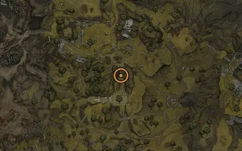 Map crop showing Grisha Hunting Grounds in the Blackridge Hamlet area of Fallgrim