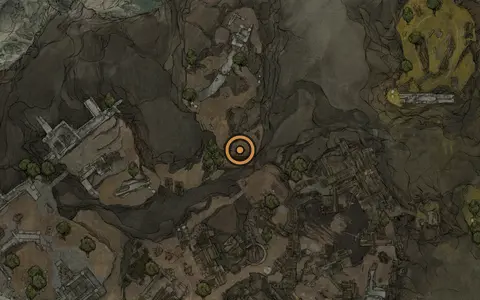 Map crop showing Infused Stone in the Deserted Slums area of Fallgrim