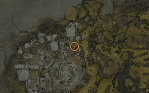 Map crop showing Glimpse #33 in the Citadel of Penance area of Fallgrim