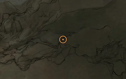 Map crop showing Receiving Hall in the The Unfound Path area of Fallgrim