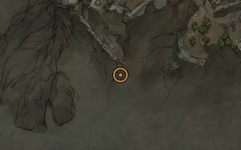 Map crop showing Hexapod Core in the Withered Shoals area of Fallgrim