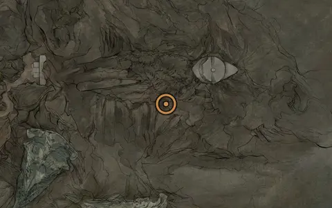 Map crop showing Acolyte's Stone in the The Marrow Keep area of Fallgrim