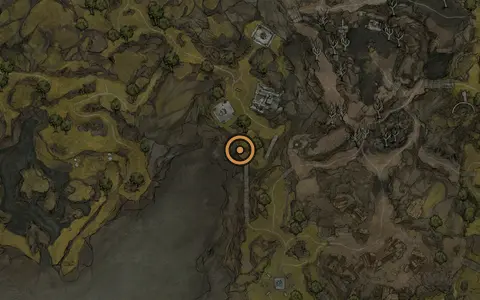 Map crop showing Fainweald [3] in the Blackridge Cliffs area of Fallgrim