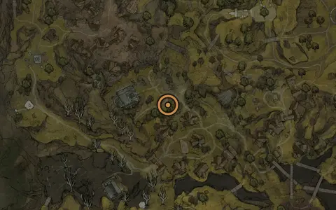 Map crop showing Cage Key in the Mushroom Village area of Fallgrim