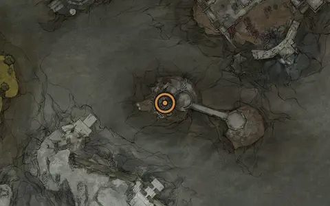 Map crop showing Tattered Page in the Forgotten Tower area of Fallgrim