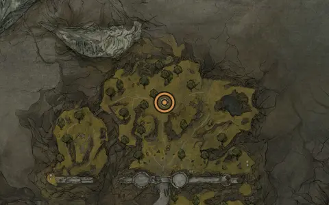 Map crop showing Outskirts of Mammon in the Outskirts of Mammon area of Fallgrim