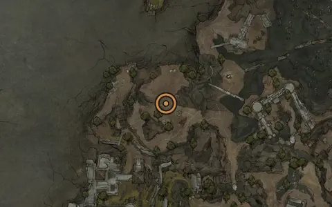 Map crop showing Glimpse #31 in the Prophet's Rest area of Fallgrim