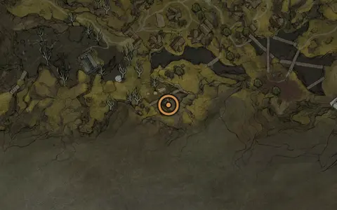 Map crop showing Combat Trial #4 in the Mushroom Village area of Fallgrim