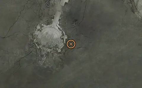 Map crop showing Curseblood Stone in the Faded Citadel area of Fallgrim