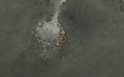 Map crop showing Grimorium Obscurum in the Faded Citadel area of Fallgrim