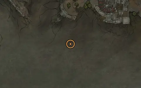 Map crop showing 3x Glimpse in the Withered Shoals area of Fallgrim