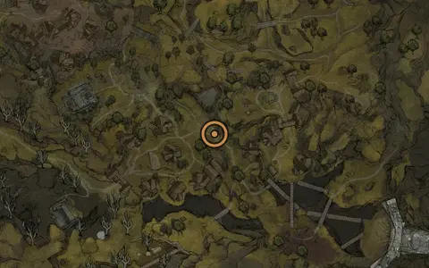 Map crop showing Glimpse #44 in the Mushroom Village area of Fallgrim