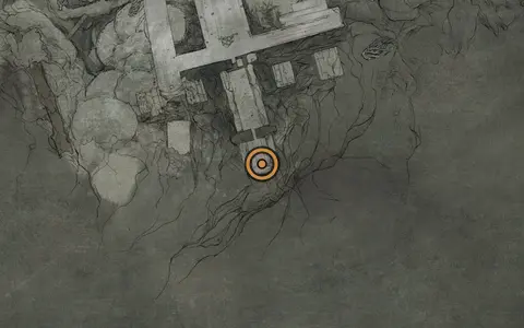 Map crop showing Chamber of Becoming in the The Silent Steps area of Fallgrim