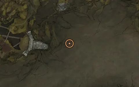 Map crop showing Magdalena's Memento in the Glutted Mire area of Fallgrim