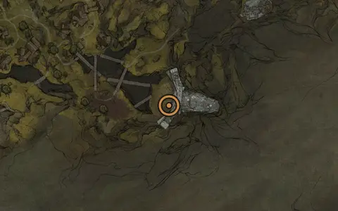 Map crop showing Glimpse #46 in the Glutted Mire area of Fallgrim